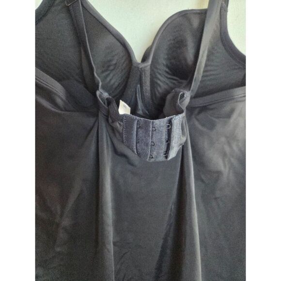 Lane Bryant Swim by Cacique Black w/Silver Detail Wired Swim Tankini size 40DD - Picture 7 of 7